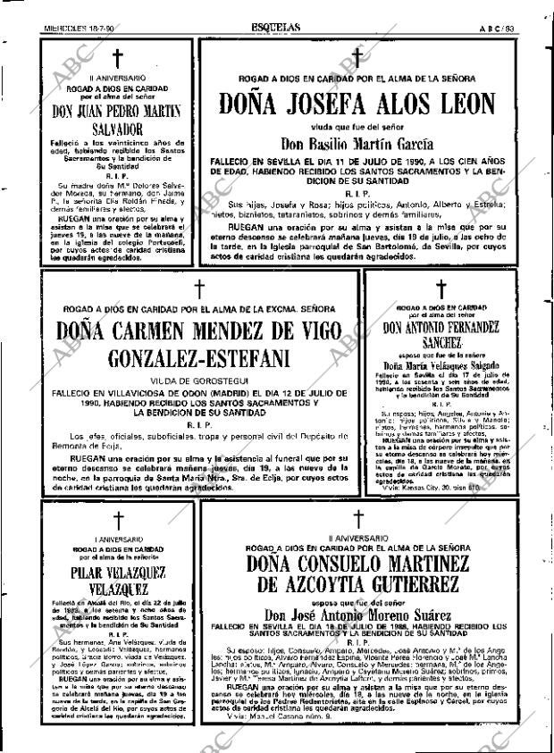 ABC SEVILLA 18-07-1990 página 83