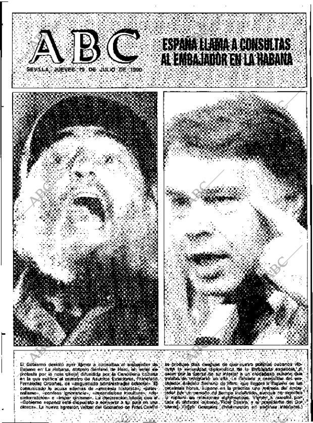 ABC SEVILLA 19-07-1990 página 1