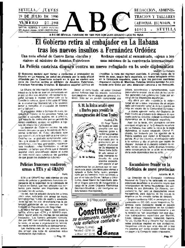 ABC SEVILLA 19-07-1990 página 11