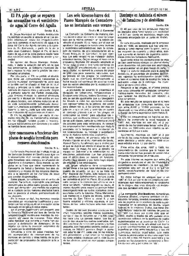 ABC SEVILLA 19-07-1990 página 38