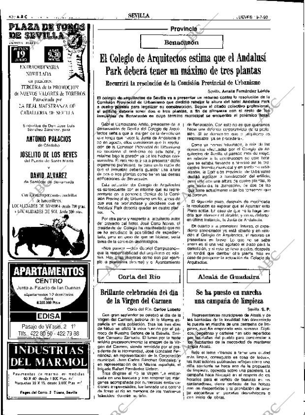 ABC SEVILLA 19-07-1990 página 40