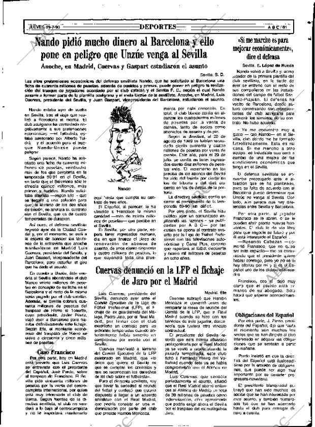 ABC SEVILLA 19-07-1990 página 69