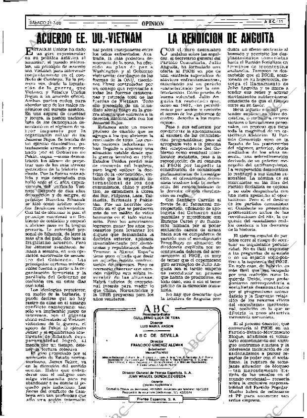 ABC SEVILLA 21-07-1990 página 11