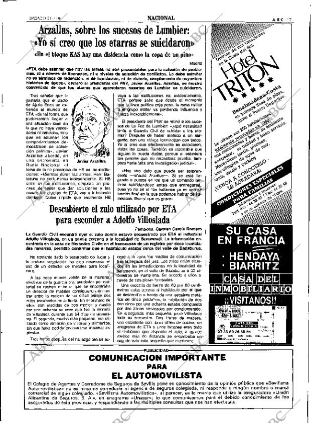 ABC SEVILLA 21-07-1990 página 17