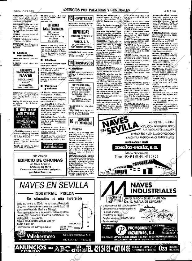 ABC SEVILLA 21-07-1990 página 73