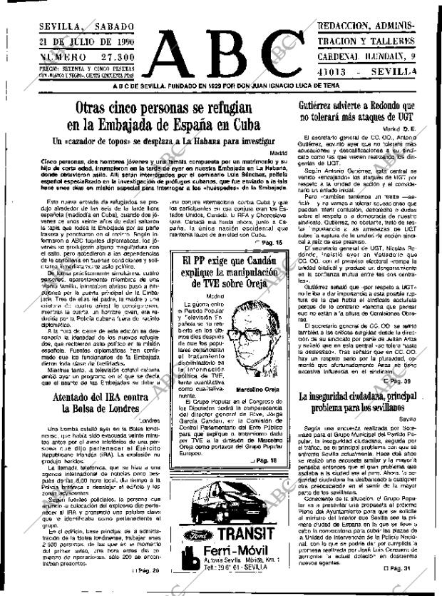 ABC SEVILLA 21-07-1990 página 9