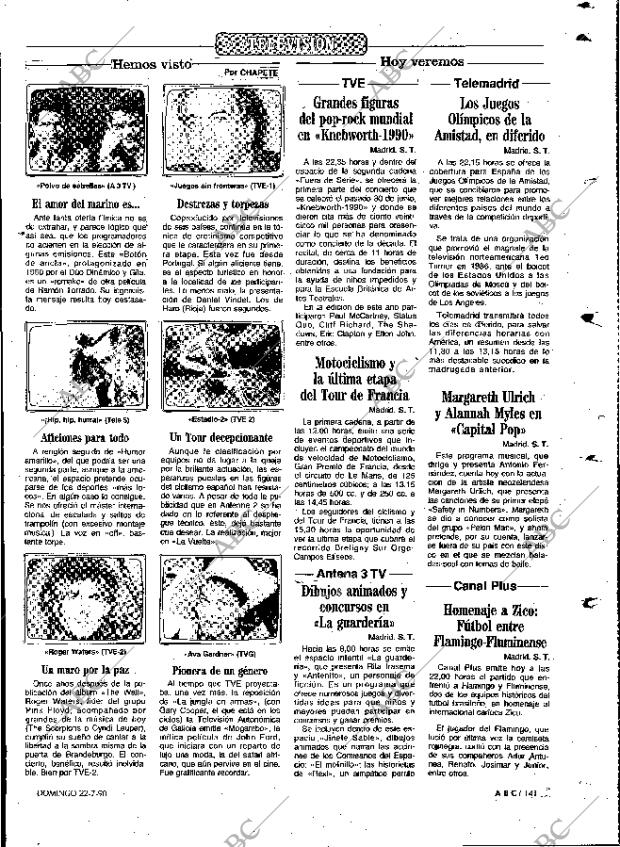 ABC MADRID 22-07-1990 página 141