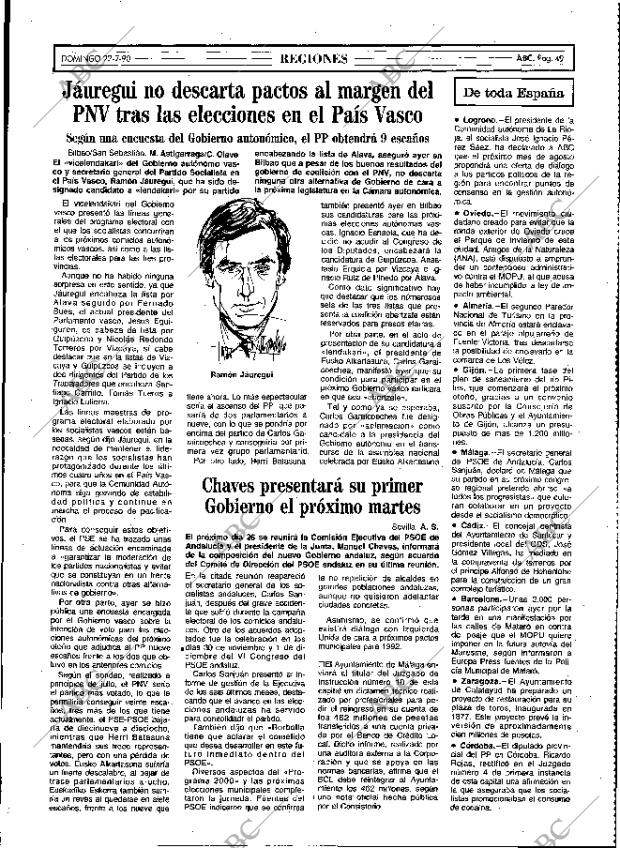 ABC MADRID 22-07-1990 página 49