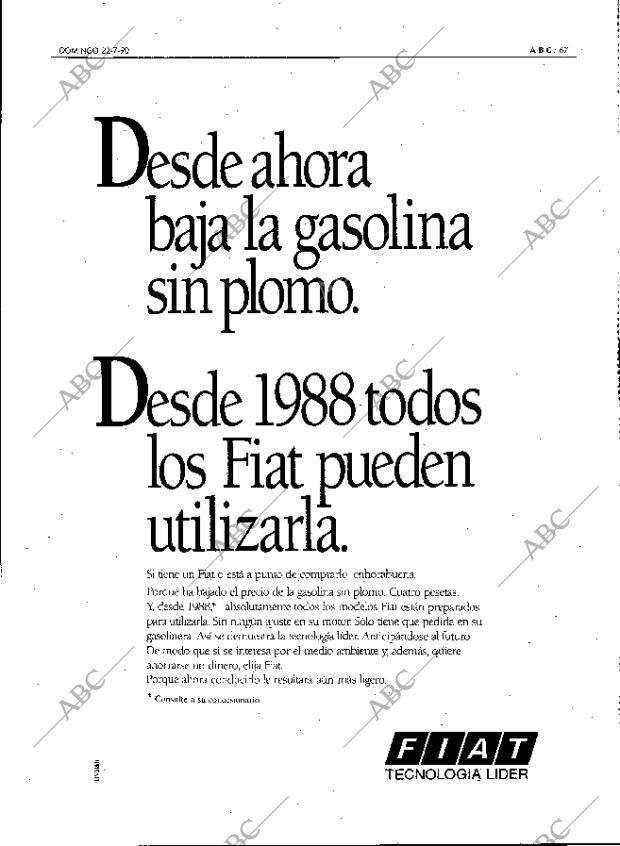 ABC MADRID 22-07-1990 página 67