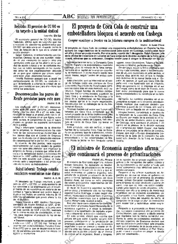 ABC MADRID 22-07-1990 página 78