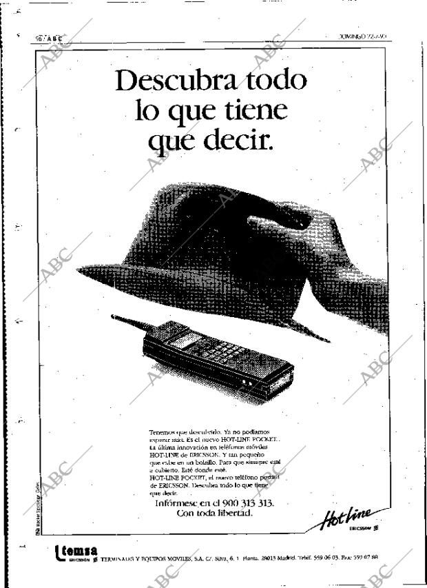 ABC MADRID 22-07-1990 página 96