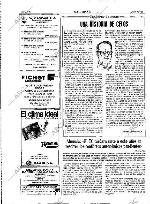 ABC MADRID 23-07-1990 página 22
