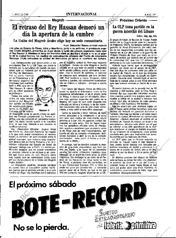 ABC MADRID 23-07-1990 página 29