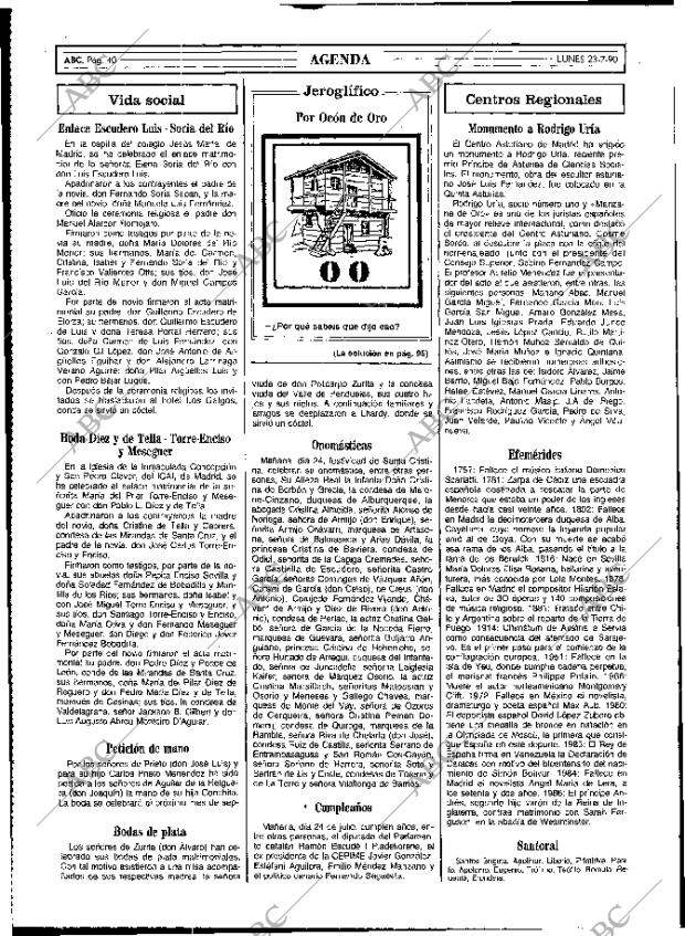 ABC MADRID 23-07-1990 página 40