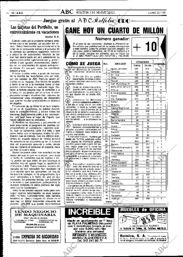 ABC MADRID 23-07-1990 página 66