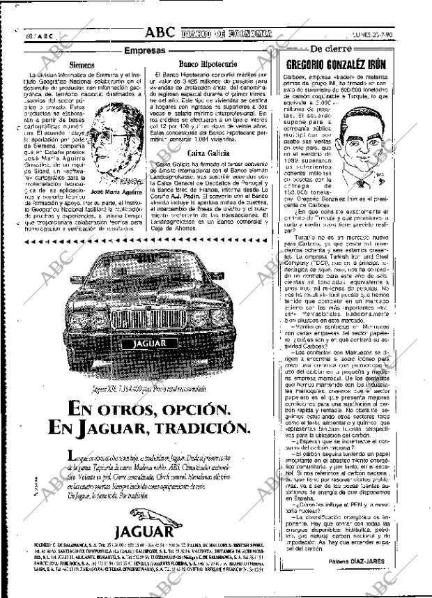 ABC MADRID 23-07-1990 página 68