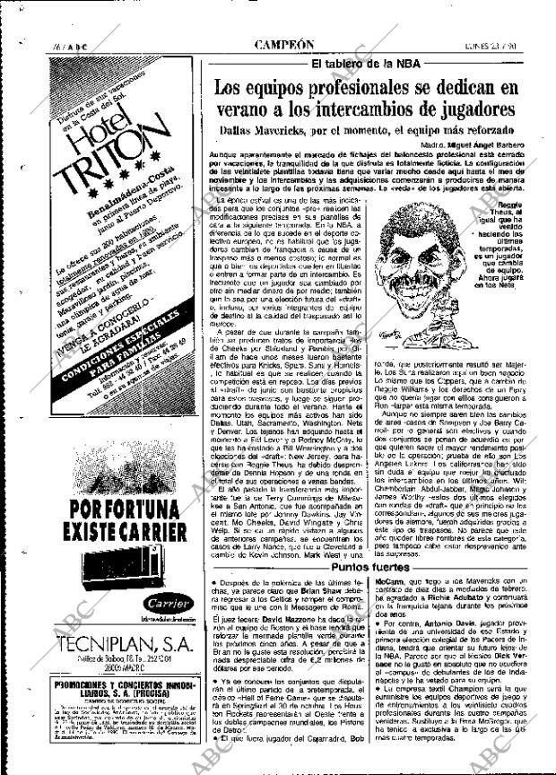 ABC MADRID 23-07-1990 página 76