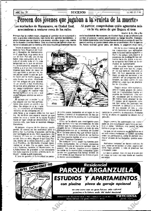 ABC MADRID 23-07-1990 página 78