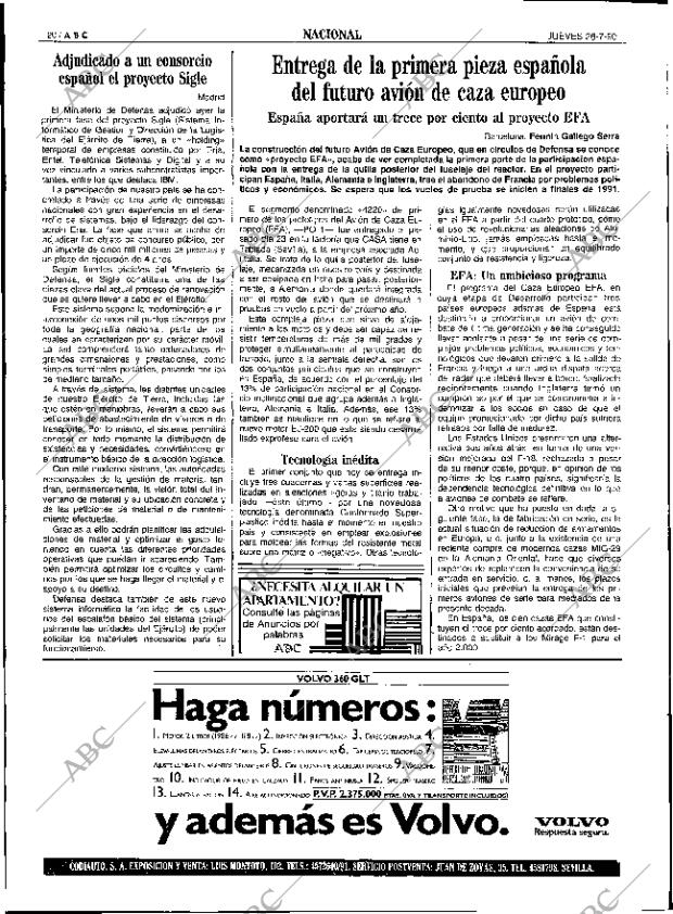 ABC SEVILLA 26-07-1990 página 20