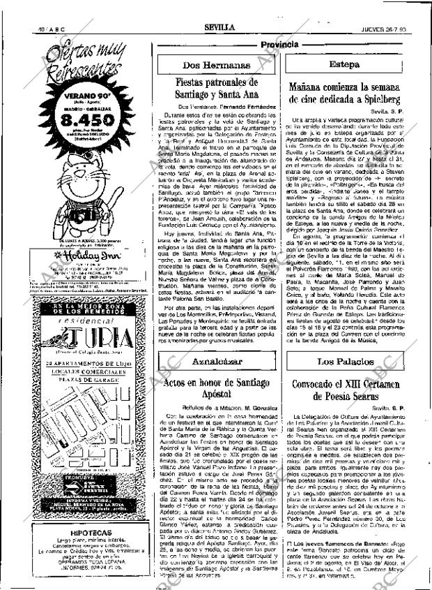 ABC SEVILLA 26-07-1990 página 40