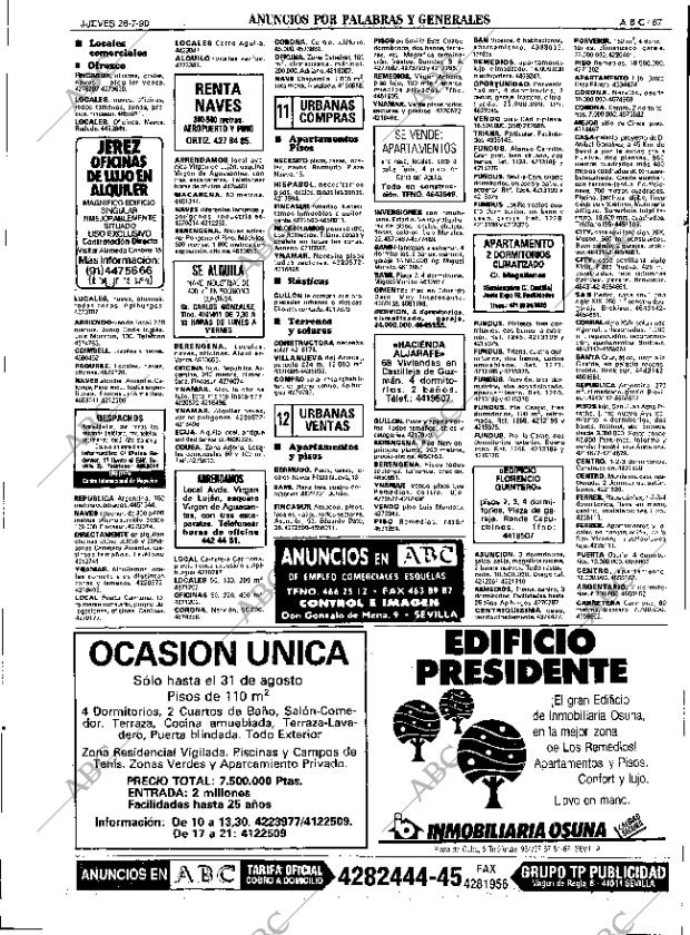 ABC SEVILLA 26-07-1990 página 67