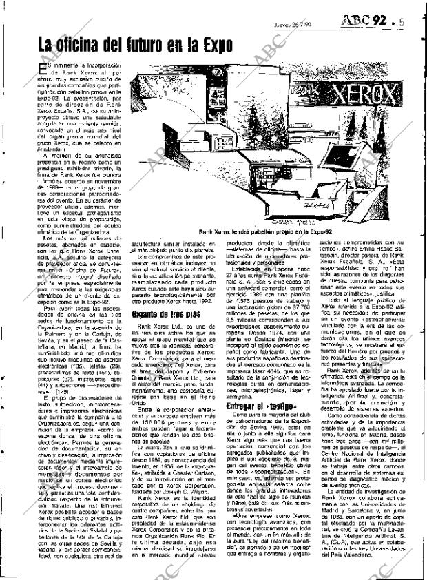 ABC SEVILLA 26-07-1990 página 93