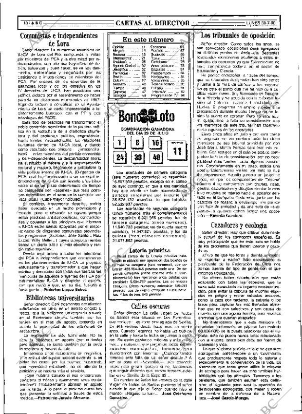 ABC SEVILLA 30-07-1990 página 10