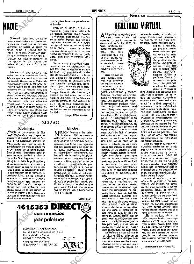ABC SEVILLA 30-07-1990 página 13