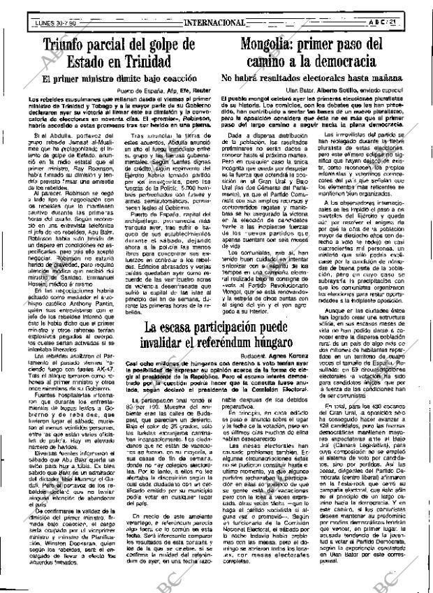 ABC SEVILLA 30-07-1990 página 21