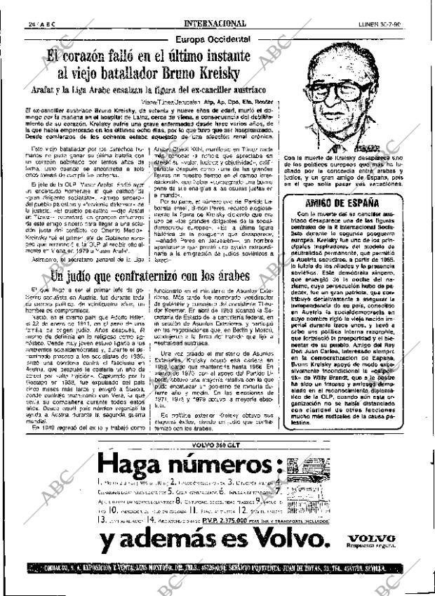 ABC SEVILLA 30-07-1990 página 24