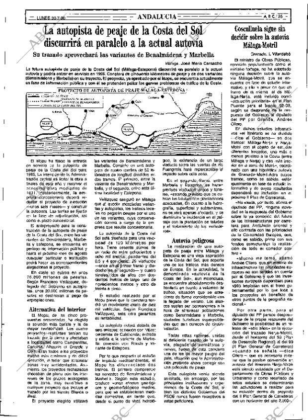 ABC SEVILLA 30-07-1990 página 25