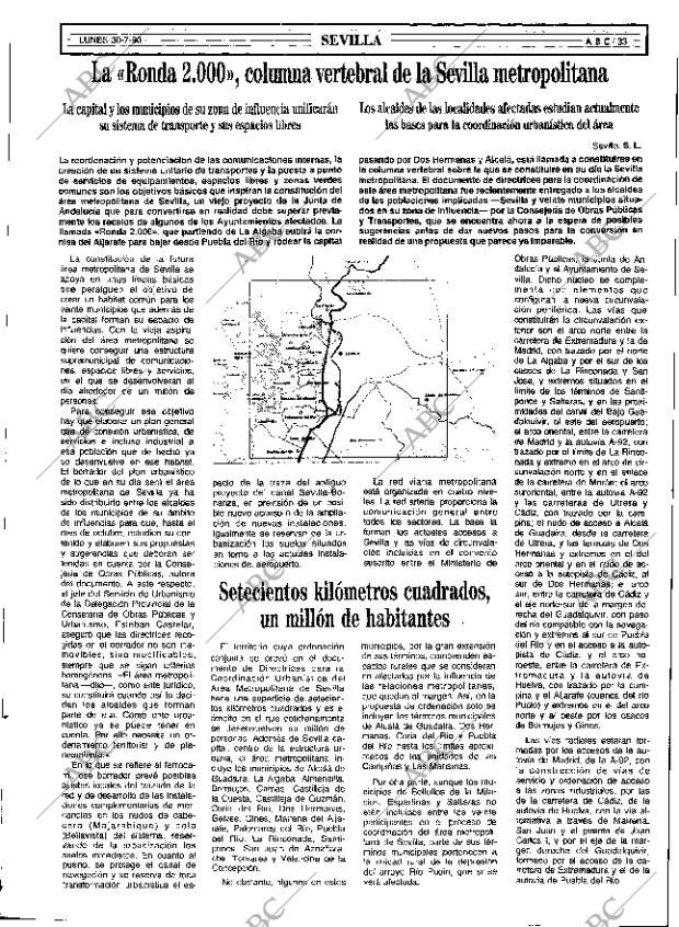 ABC SEVILLA 30-07-1990 página 33
