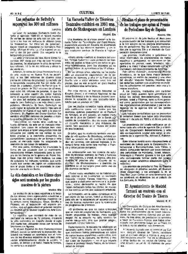 ABC SEVILLA 30-07-1990 página 40