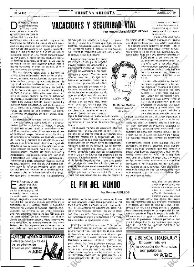 ABC SEVILLA 30-07-1990 página 42