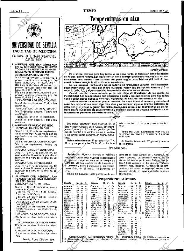 ABC SEVILLA 30-07-1990 página 46