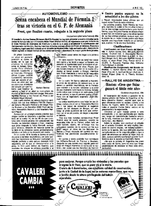 ABC SEVILLA 30-07-1990 página 53