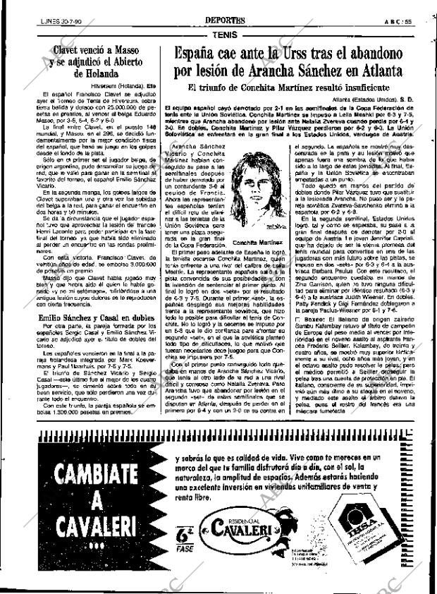 ABC SEVILLA 30-07-1990 página 55
