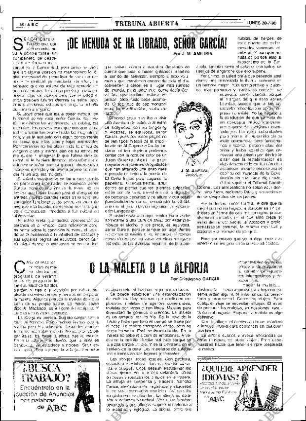 ABC SEVILLA 30-07-1990 página 58