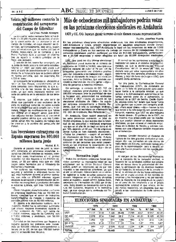 ABC SEVILLA 30-07-1990 página 64