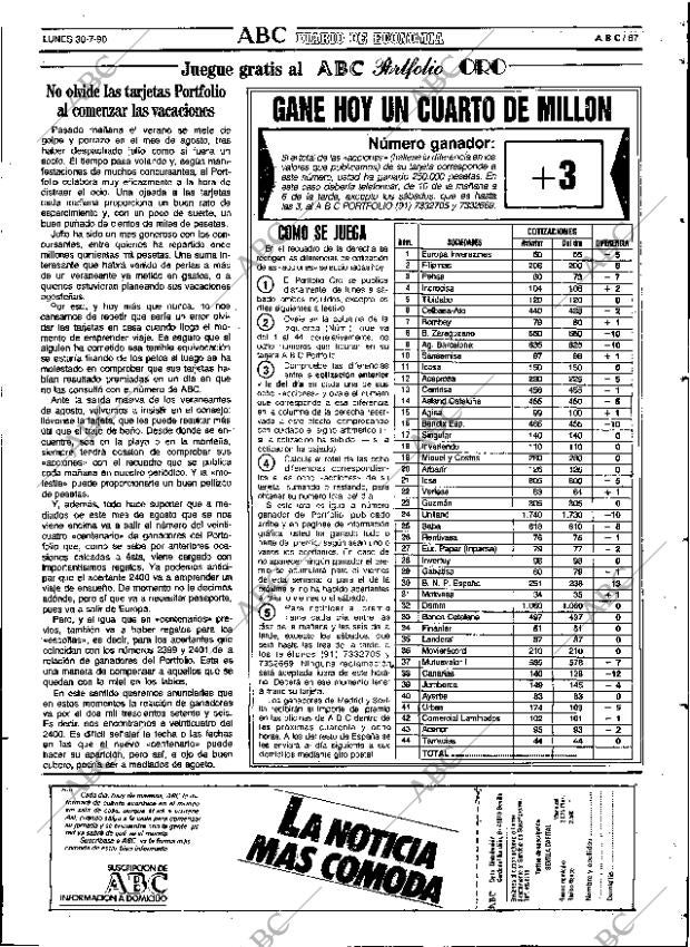 ABC SEVILLA 30-07-1990 página 67