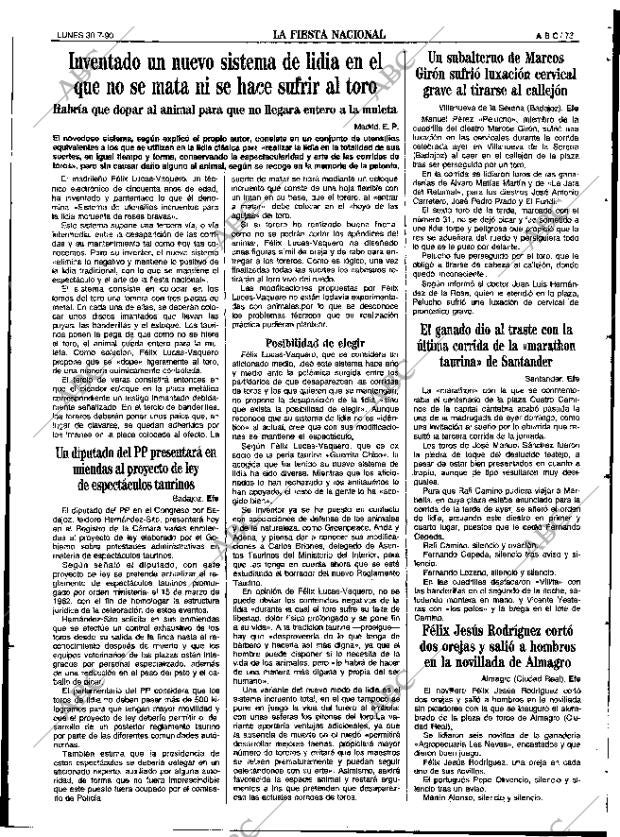 ABC SEVILLA 30-07-1990 página 73