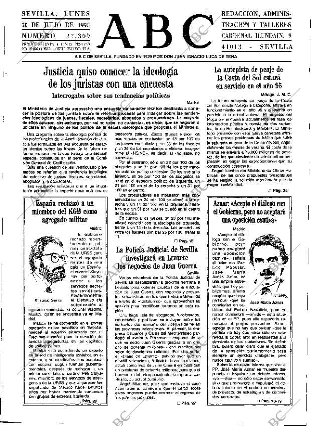 ABC SEVILLA 30-07-1990 página 9