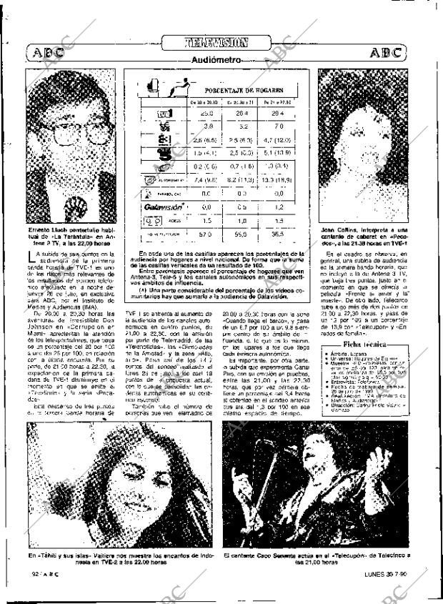 ABC SEVILLA 30-07-1990 página 92