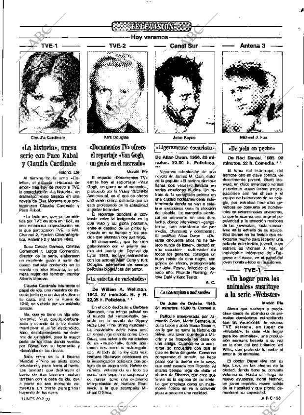 ABC SEVILLA 30-07-1990 página 93