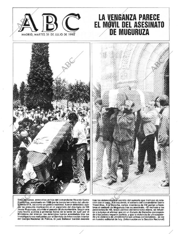 ABC MADRID 31-07-1990 página 1