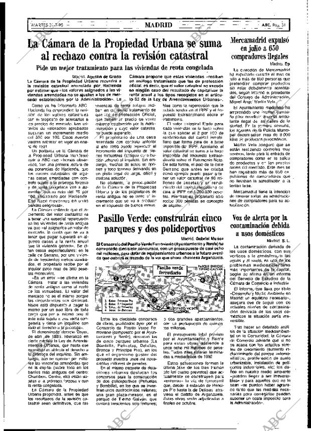 ABC MADRID 31-07-1990 página 31