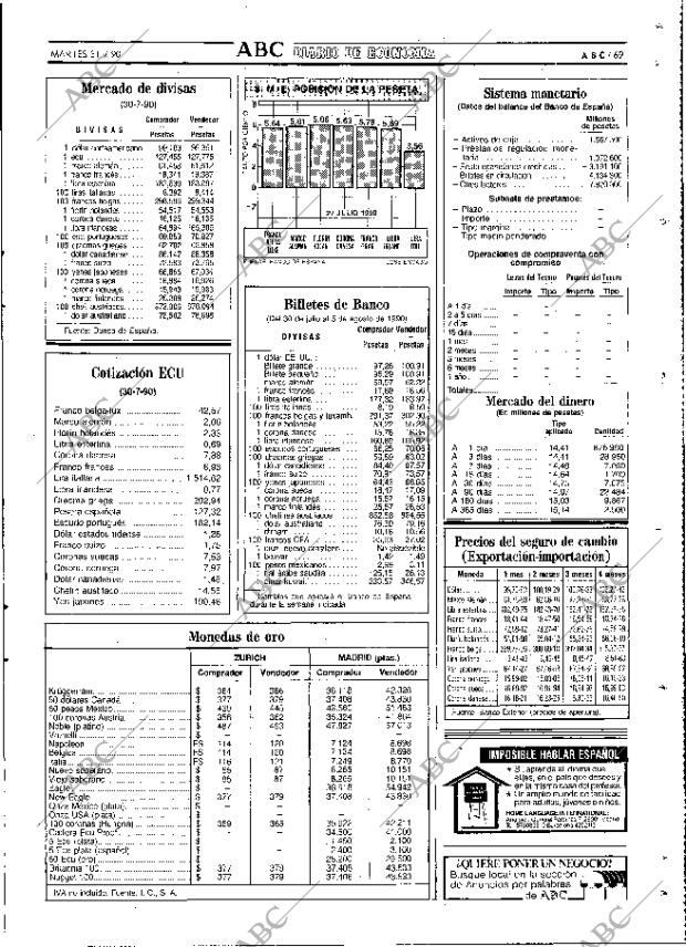 ABC MADRID 31-07-1990 página 69