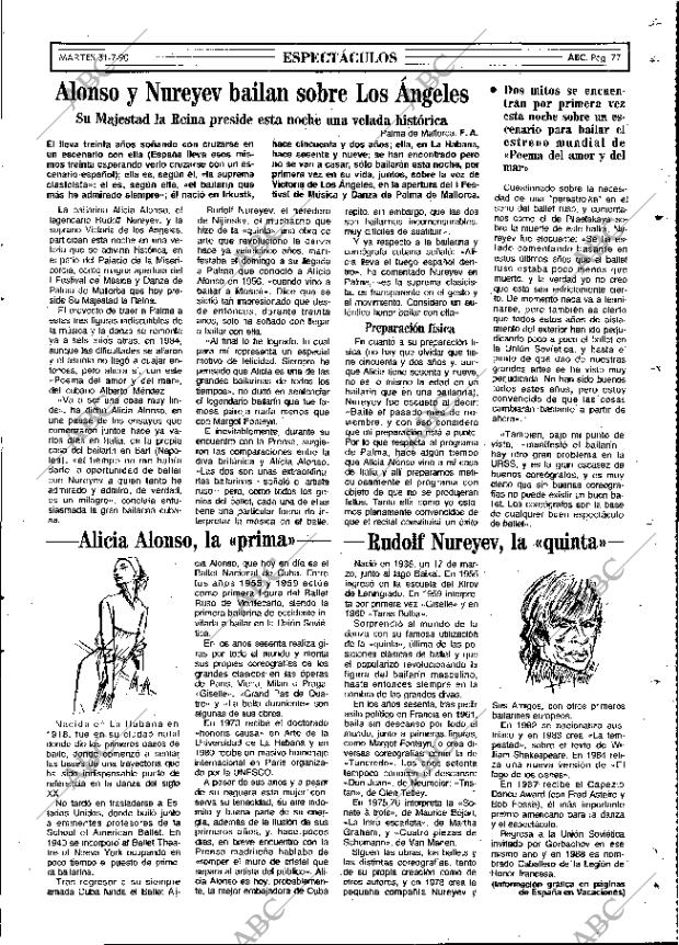 ABC MADRID 31-07-1990 página 77