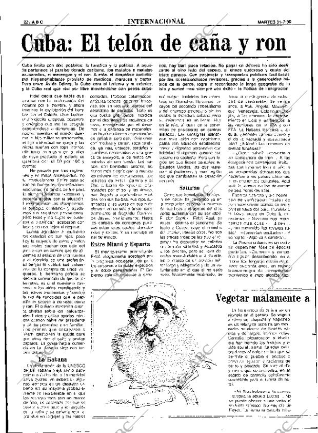 ABC SEVILLA 31-07-1990 página 22