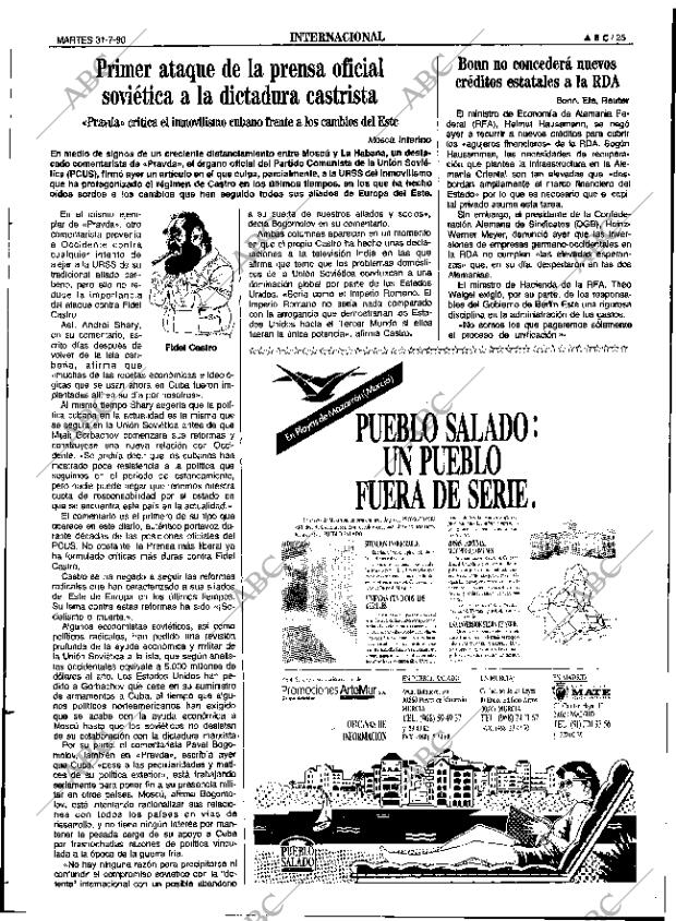 ABC SEVILLA 31-07-1990 página 25
